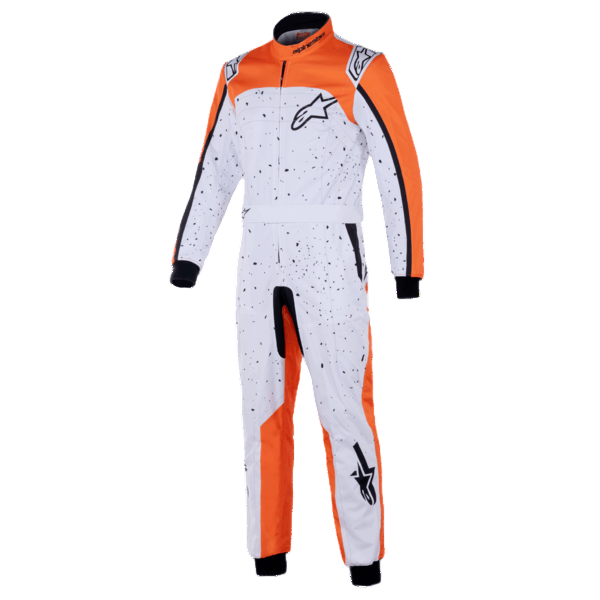 ALPINESTARS 3350125-2005-54 Костюм для картингу KMX-9 V3, Білий / Оранжевий / Чорний, Розмір 54 Photo-0