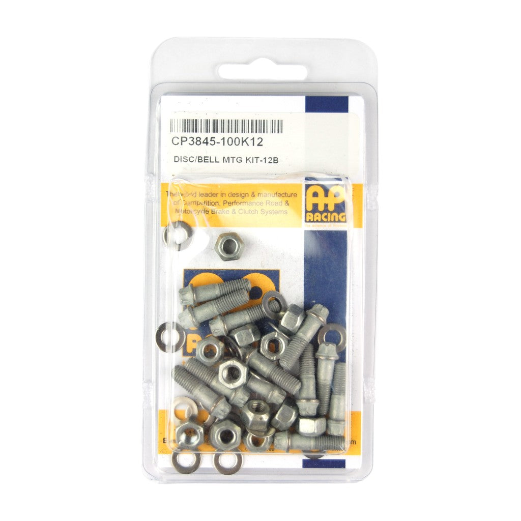 AP RACING CP3845-101K12 Комплект для кріплення дисків на болтах MTG 0,25 дюйма x 1,00° дюйма, 12 болтів Photo-0
