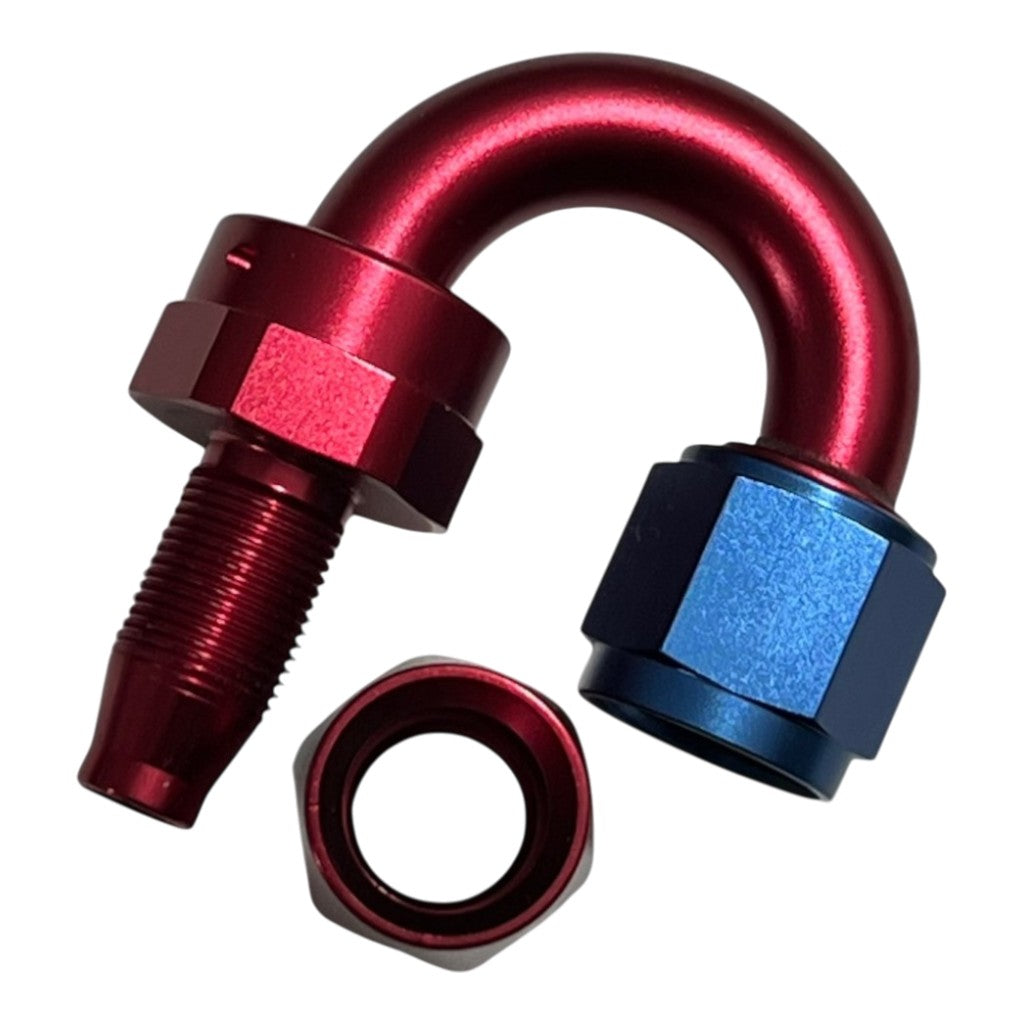 ARD ARE0209-1804-RED/BLU Фітинг AN4 180° червоний/синій Photo-2