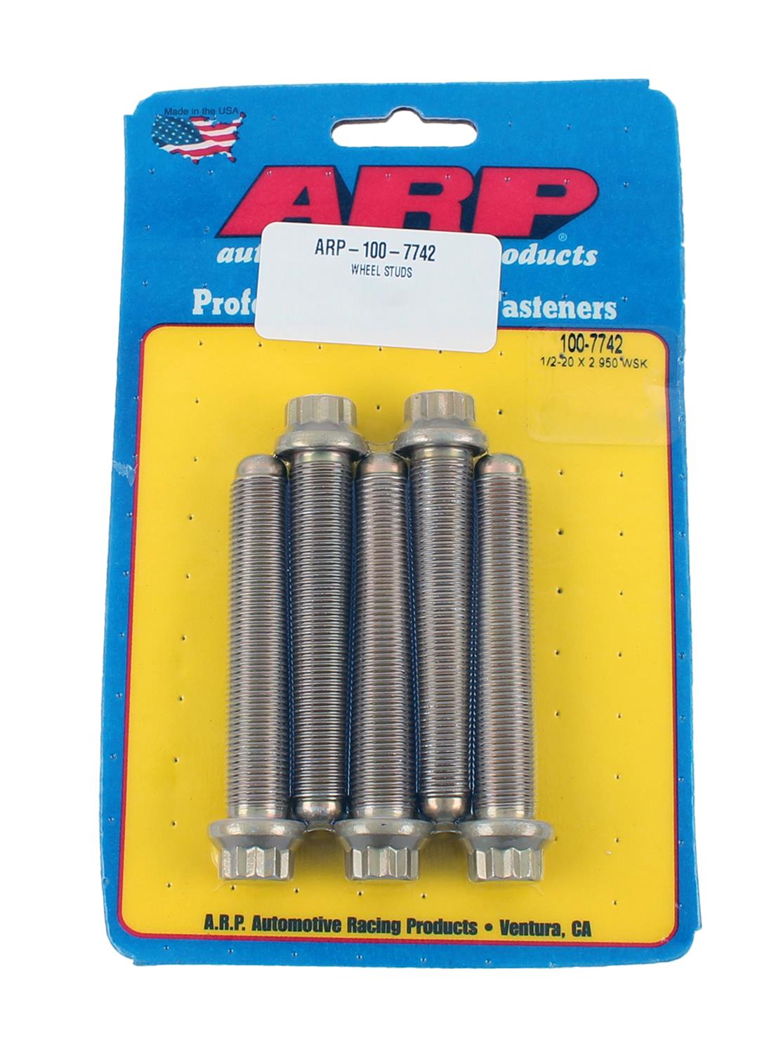ARP 100-7742 Комплект колісних шпильок для осі 12pt 1/2-20 х 2950 UHL Photo-0
