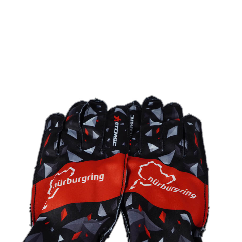 ATOMIC AT-NBRKTGLOVES-M Рукавички для картингу NÜRBURGRING EDITION, розмір M (Офіційно ліцензований продукт Nürburgring) Photo-2