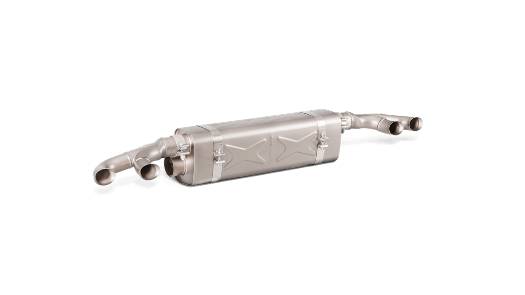 AKRAPOVIC S-PO/TI/6H Вихлопна система Slip-On Line (Titanium) для PORSCHE 911 Turbo/S (991.2) 2016+ Photo-1