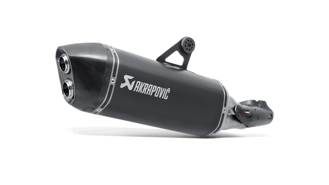 AKRAPOVIC S-B12SO10-HAABL Вихлопна система Slip-On Line (Titanium) BMW R 1200 GS 2013-16 (BLACK) Photo-0