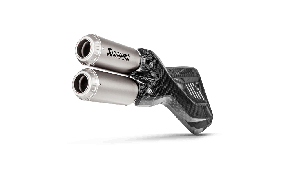 AKRAPOVIC S-D9SO10-HIFFT Глушник Slip-On Line (Titanium) для Ducati Multistrada 1200 Enduro 2017-2018 Photo-0