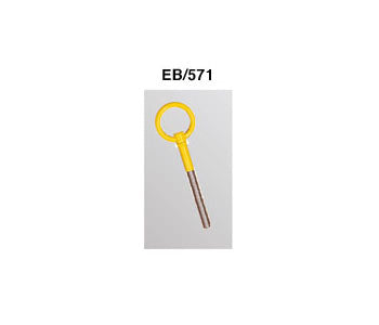 OMP EB0-0571 (EB/571) Буксировочний гак (FIA) TOW HOOK, жовтий, сталь, діам.50мм Photo-0