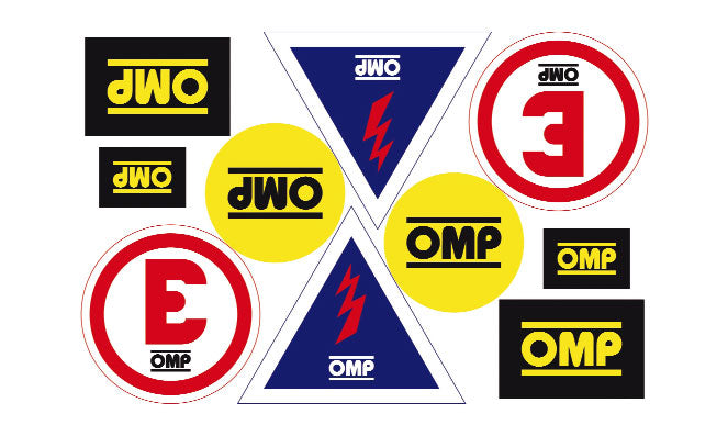 OMP X00-846 (X/846) Набір наклейок умовних позначень: імена, прапори, вогнегасник Photo-0
