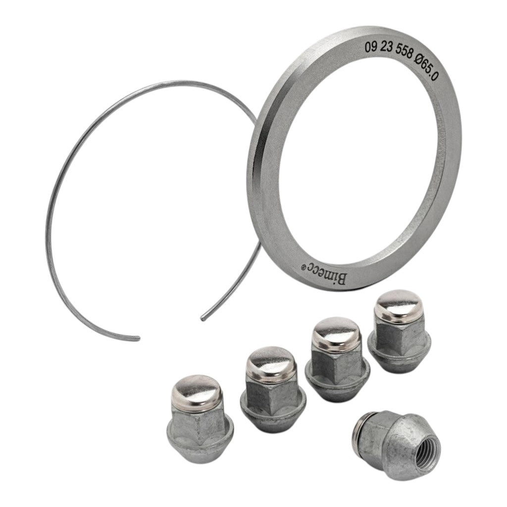 BBS B0931125# Монтажний комплект колеса, центрувальне кільце маточини 67,0/82 мм і гайка M12x1,5 конус 60 градусів Photo-0