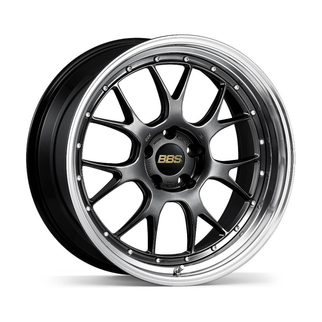 BBS LM302DB-BKBD Кований двоскладовий алюмінієвий диск LM-R LM302 19×8.5 ET43 5×114.3 PFS, діамантово-чорний диск і чорний яскравий обід з алмазною обробкою (DB-BKBD) Photo-0