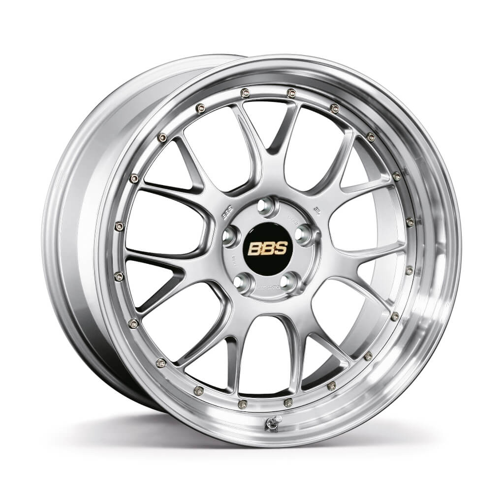 BBS LM365DS-SLD Кований двоскладовий алюмінієвий диск LM-R LM365 19×8.5 ET28 5×120 PFS, діамантовий сріблястий диск і сріблястий обід з алмазною обробкою (DS-SLD) Photo-0