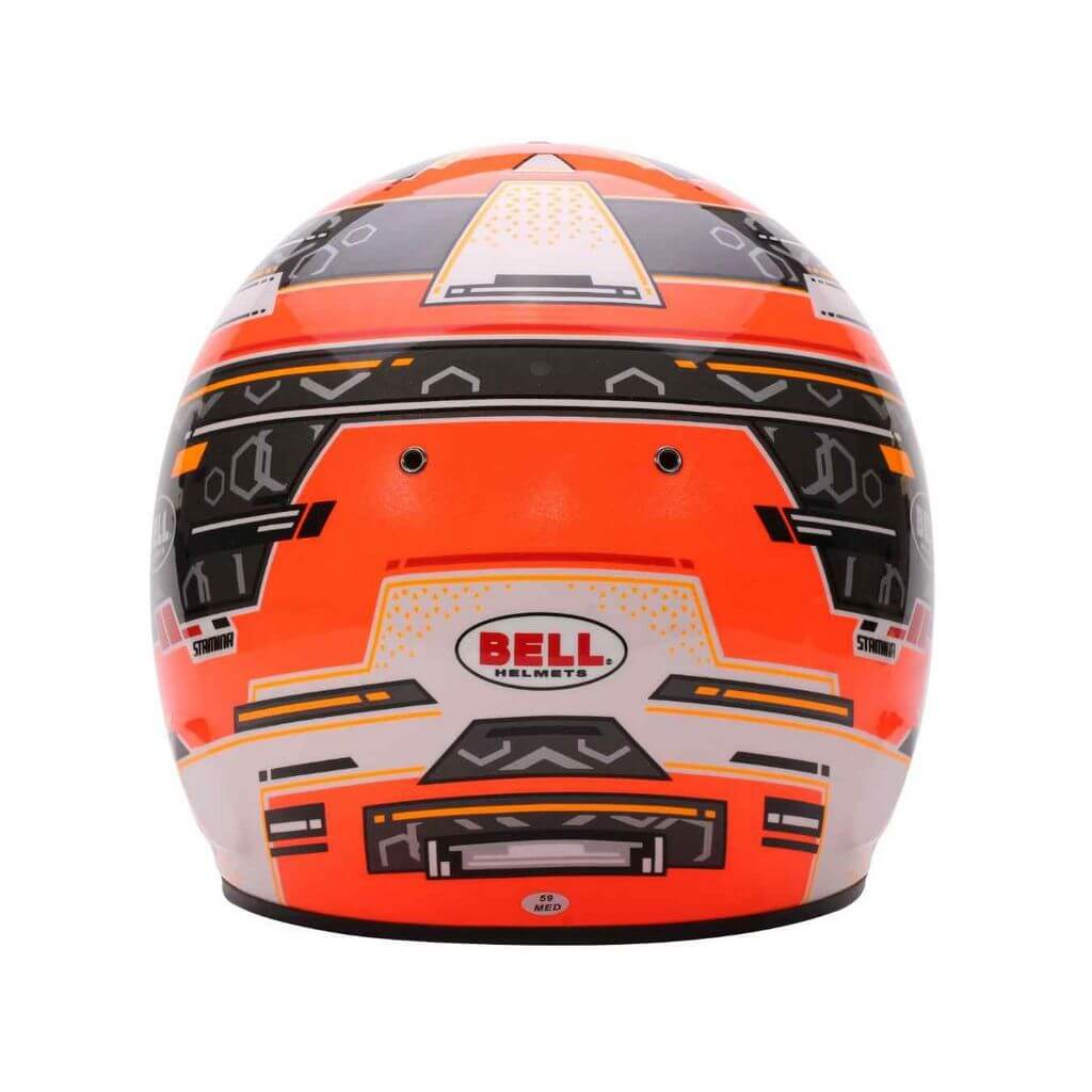 BELL 1310B94 Шолом для картингу RS7-K Stamina, Антрацит / Помаранчевий, FIA 8878-2024 / K2020, Розмір XL (61-61+) Photo-2