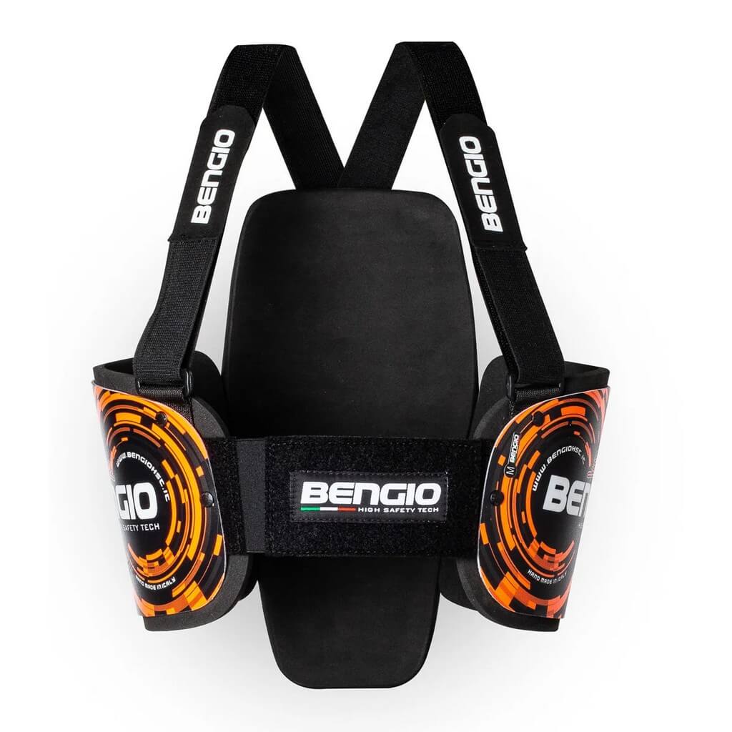 BENGIO STDPLLBO Захист ребер для картингу Bumper Plus, Чорний / Помаранчевий, Розмір L Photo-0