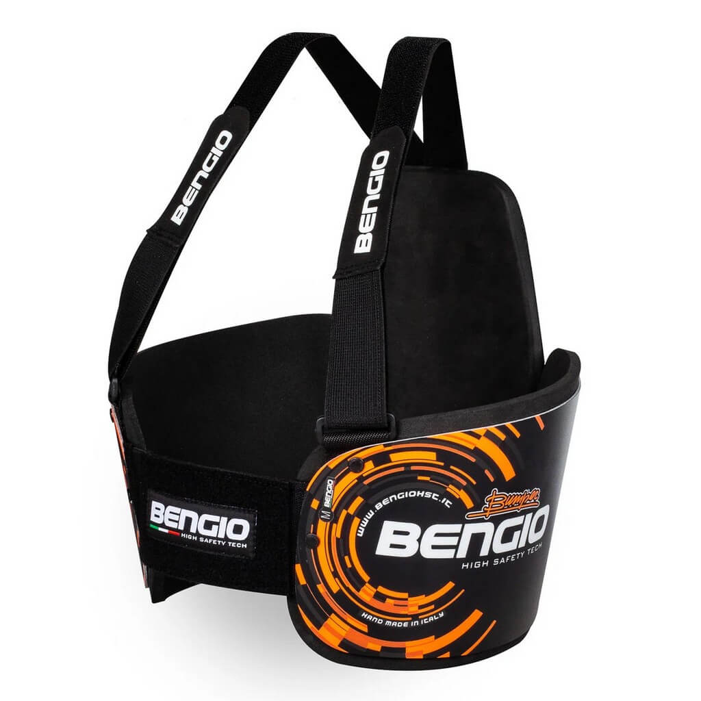 BENGIO STDPLLBO Захист ребер для картингу Bumper Plus, Чорний / Помаранчевий, Розмір L Photo-1