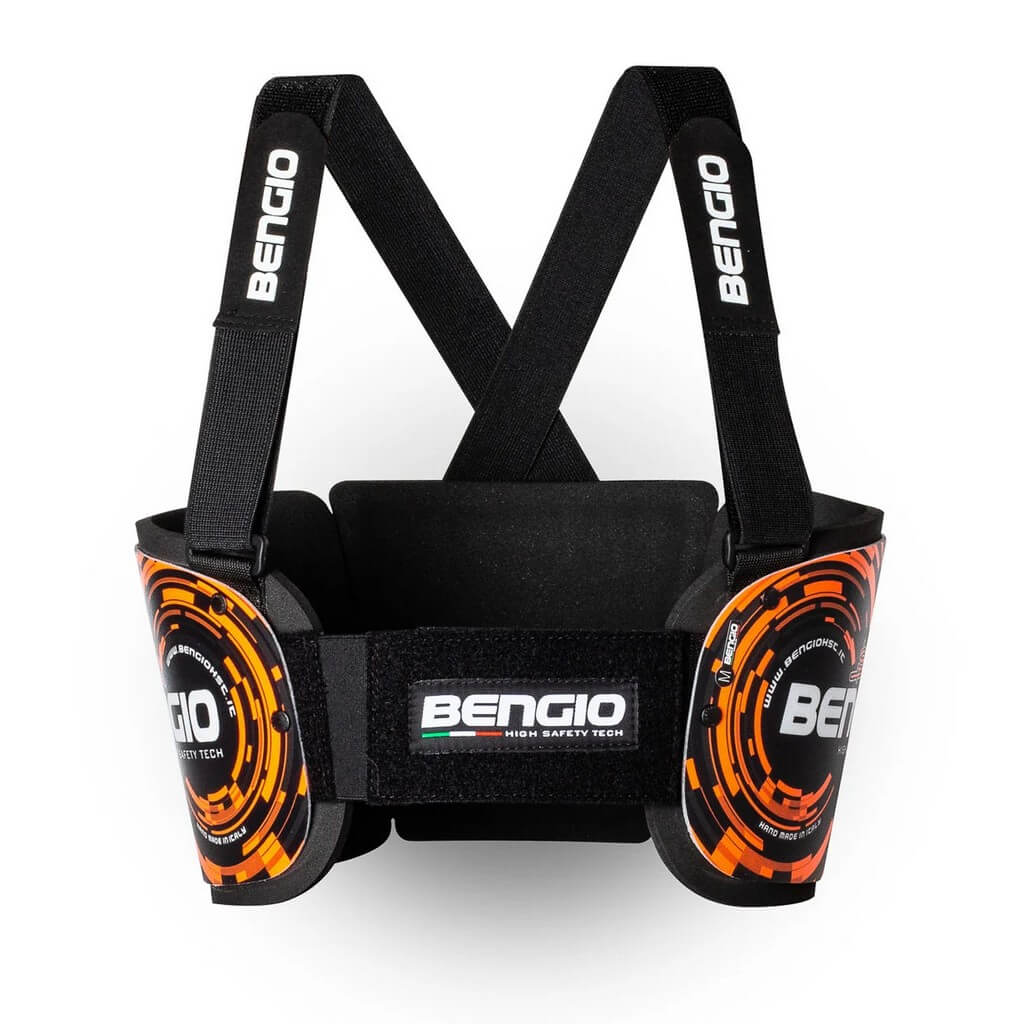 BENGIO STDXSBO Захист ребер для картингу Bumper, Чорний / Помаранчевий, Розмір XS Photo-0