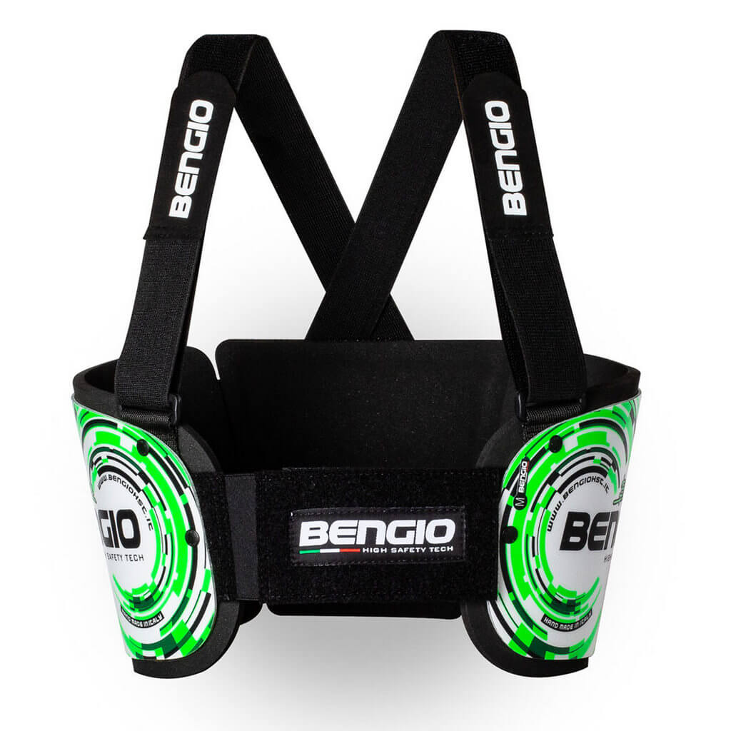 BENGIO STDXSWG Захист ребер для картингу Bumper, Білий / Зелений, Розмір XS Photo-0