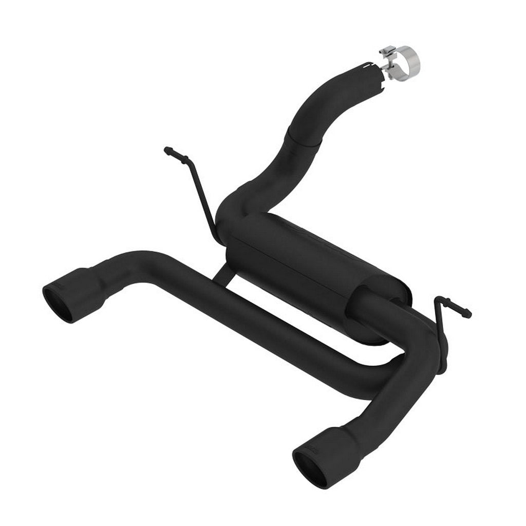 BORLA 11964CB Вихлопна система Axle-Back ATAK, 2.75\", 2.5\" (чорні наконечники 3.5\") для JEEP Wrangler 2.0L (JL / JLU) 2018- Photo-0