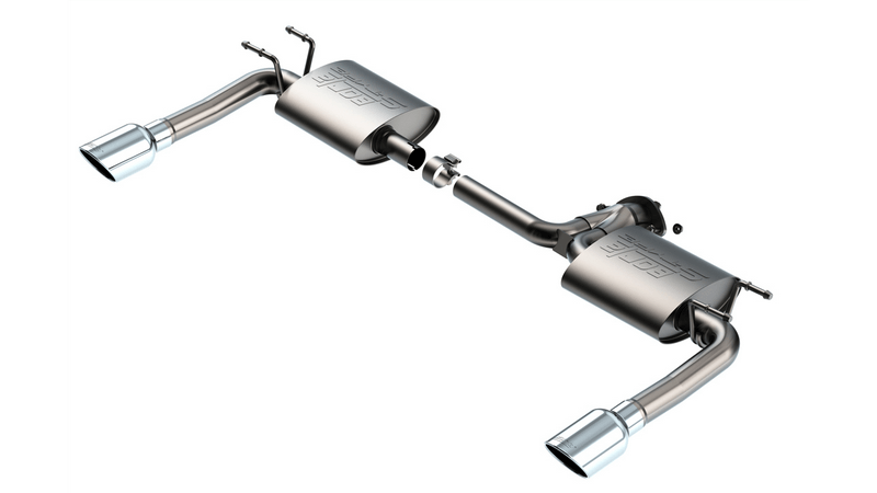 BORLA 11982 Вихлопна система Axle-Back 2.25", 2" S-TYPE S RD RL AC SR Наконечник: 4" RD X 8" для MAZDA 3 2.5L 4 Cyl 2019-2023 Photo-0