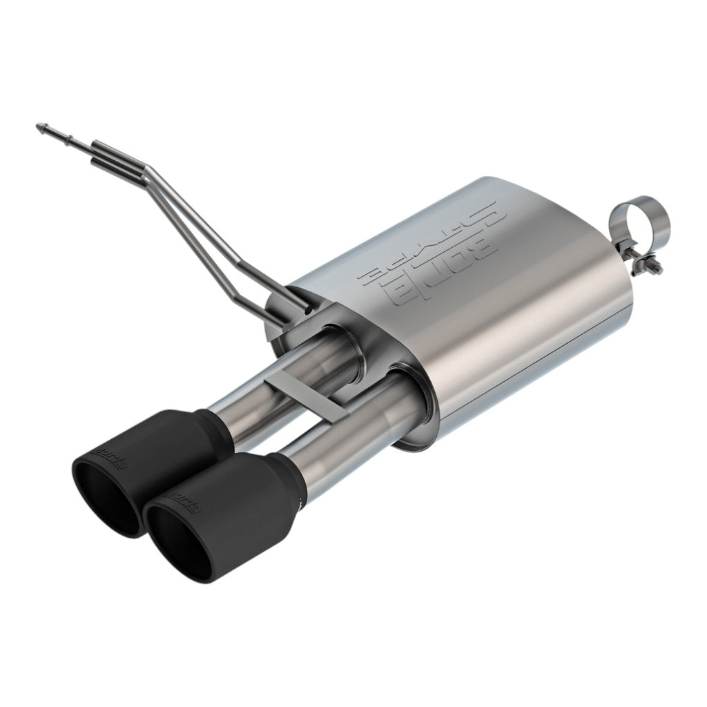 BORLA 11987CB Вихлопна система Axle-Back 2.5", S-Type (чорні наконечники 4") для MINI Cooper S 2014-2024 Photo-0