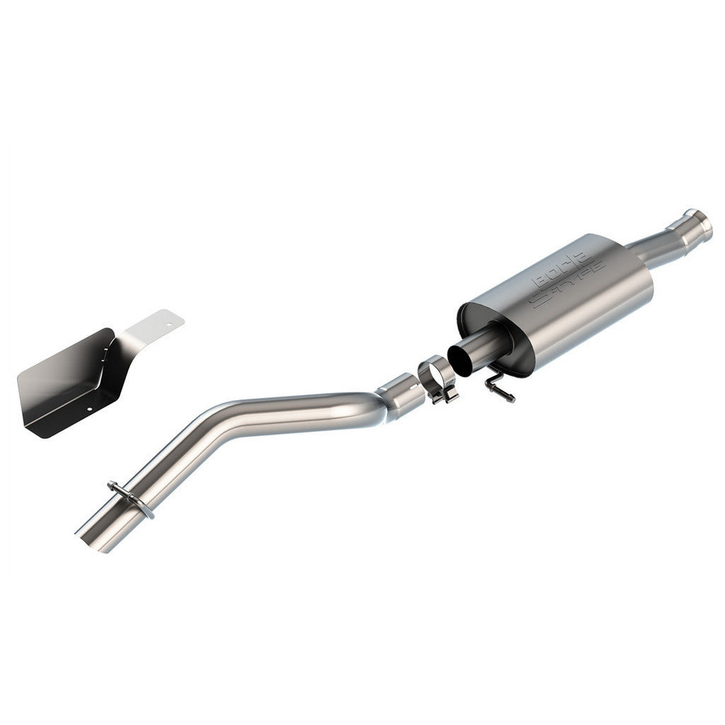 BORLA 140861 Вихлопна система Cat-Back S-Type, 2.75" (наконечник загорнутий донизу 2.75") для JEEP Wrangler 2.0L (JL) 2018- Photo-0