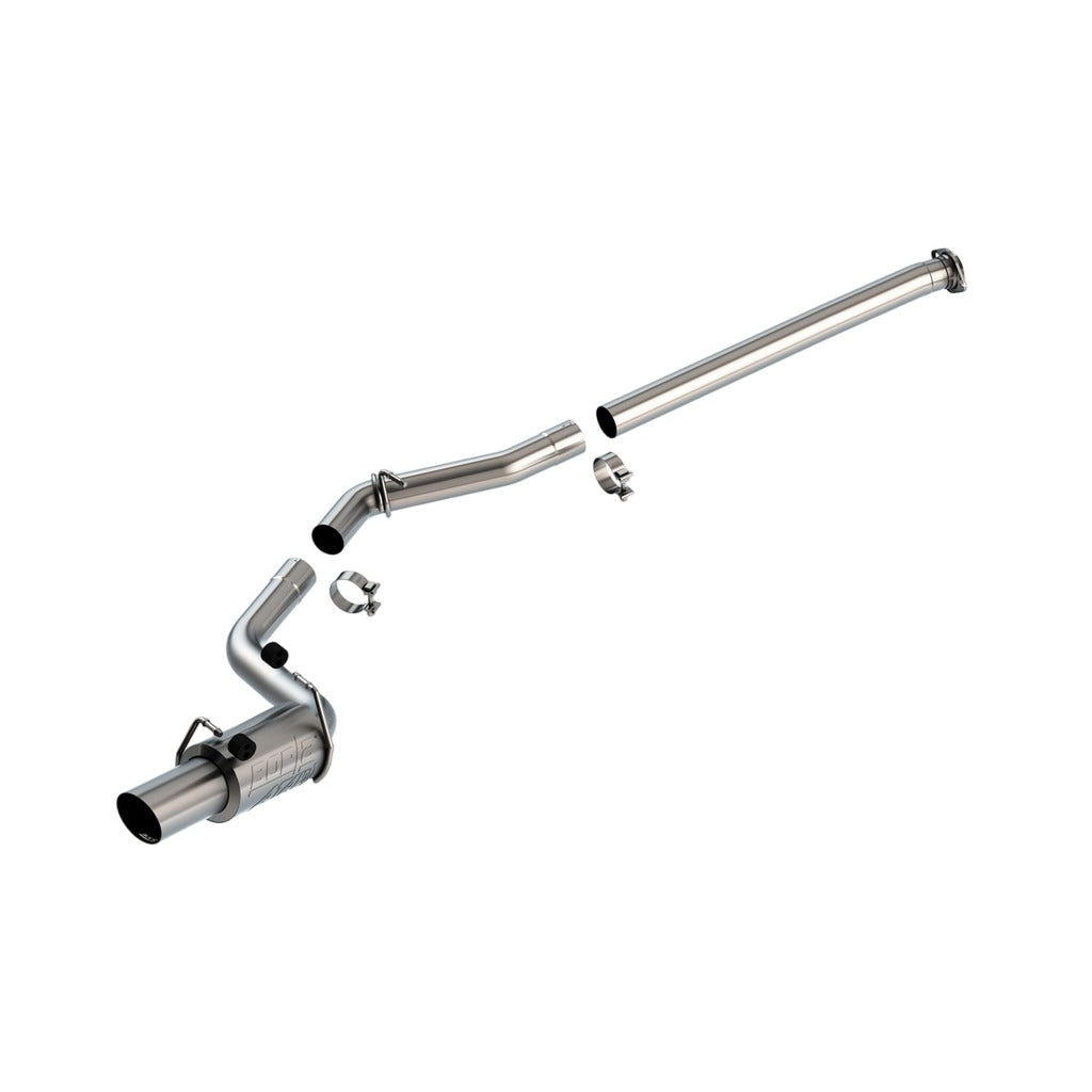 BORLA 140912 Вихлопна система Cat-Back 3", ATAK (наконечник 4.50", матова нержавіюча сталь) для SUBARU BRZ 2022- / TOYOTA GR86 2.4L 2022-2025 Photo-0
