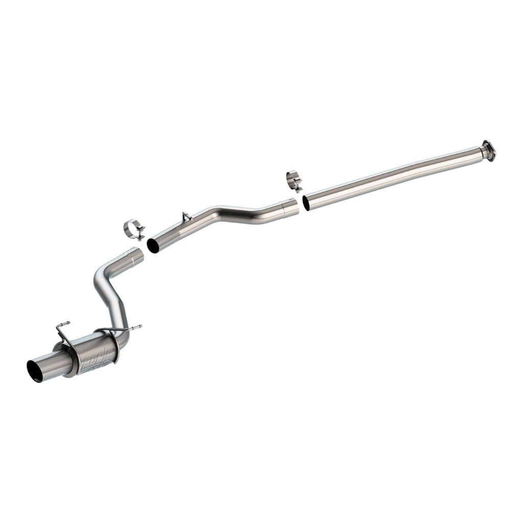 BORLA 140931 Вихлопна система Cat-Back 3", ATAK (наконечники 4.5", матова нержавіюча сталь) для SUBARU WRX 2.4L 2022-2025 Photo-0