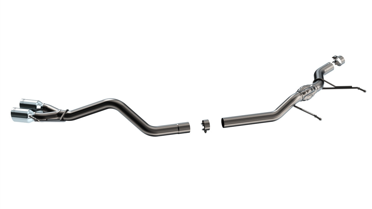 BORLA 140937 Вихлопна система Cat-Back S-TYPE 2.50", S TIP 3.50" Яскравий хром, нержавіюча сталь T-304 для FORD Maverick 2.0L 2022-2023 Photo-0