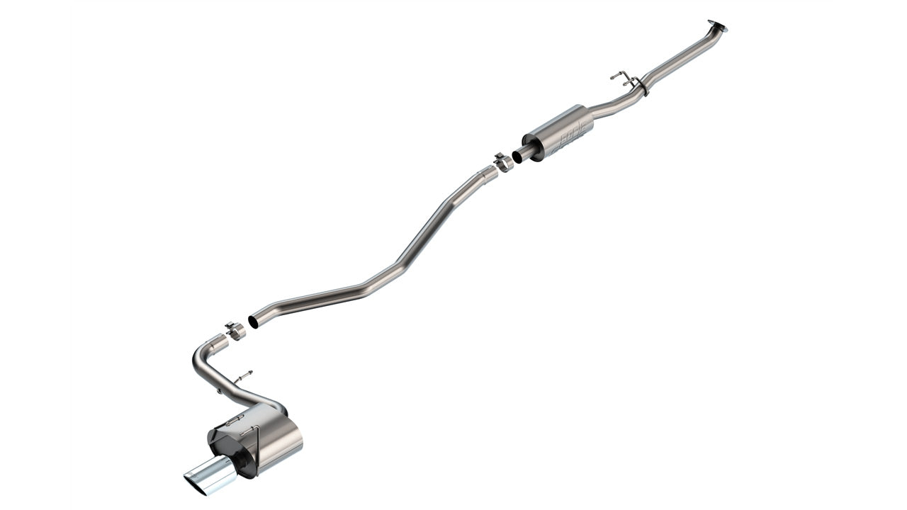 BORLA 140941 Вихлопна система Cat-Back S-Type 2.25" S RD RL AC R Наконечник 4.50" RD X 10.00" Яскравий хром для HONDA Civic Sport 2024 Photo-0