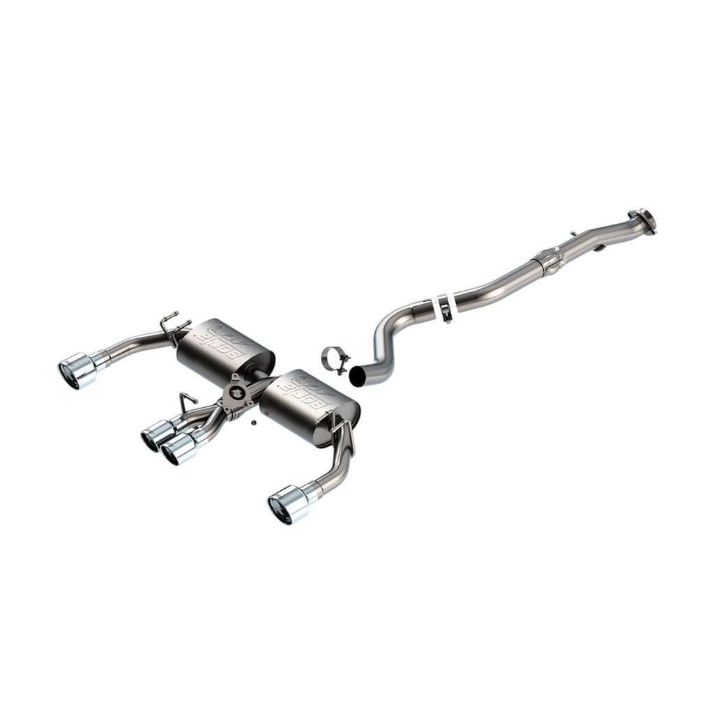 BORLA 140942 Вихлопна система Cat-Back 3", 2.25" ATAK (наконечники з полірованої нержавіючої сталі 3.5", 4.5") для TOYOTA Corolla GR 1.6L 2023-2024 Photo-0