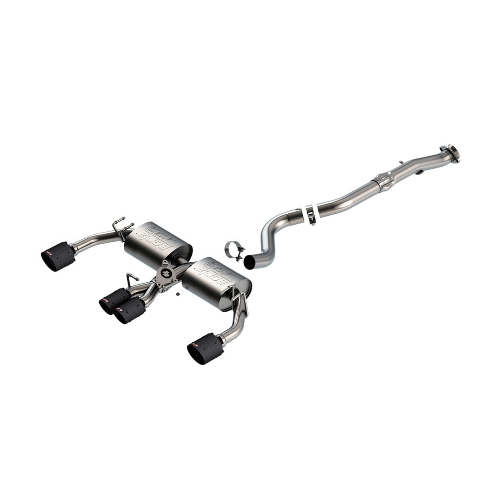 BORLA 140942CFBA Вихлопна система Cat-Back 3", 2.25" ATAK (наконечники з вуглецевого волокна 3.5", 4.5") для TOYOTA Corolla GR 1.6L 2023-2024 Photo-0