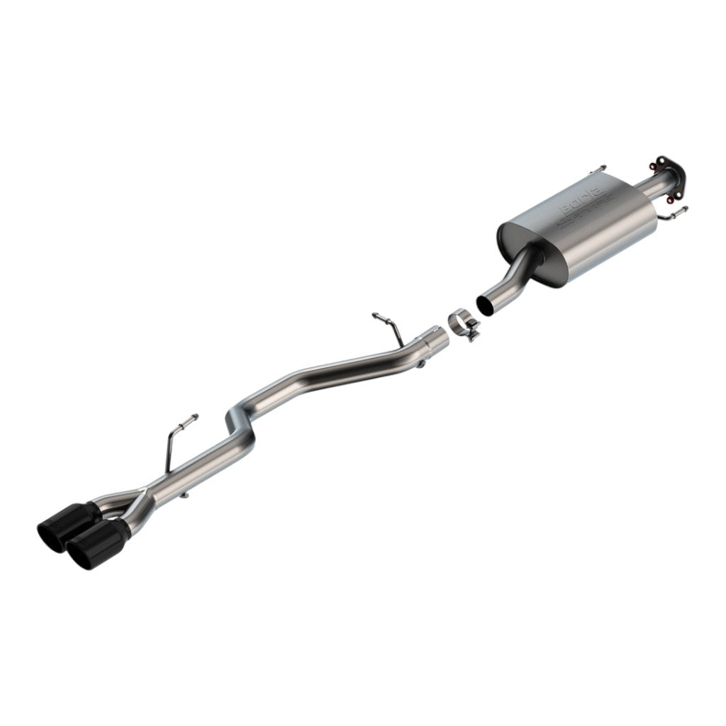 BORLA 140947BC Вихлопна система Cat-Back 2.25", S-Type (наконечники 3.5", чорний хром) для TOYOTA Highlander 3.5L (XSE) 2021-2023 Photo-0