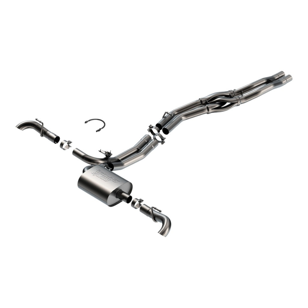 BORLA 141008 Вихлопна система Cat-Back 2.5\", S-Type (наконечники 2.5\", вигнуті донизу) для AUDI SQ5 (B9) 2018-2025 Photo-0