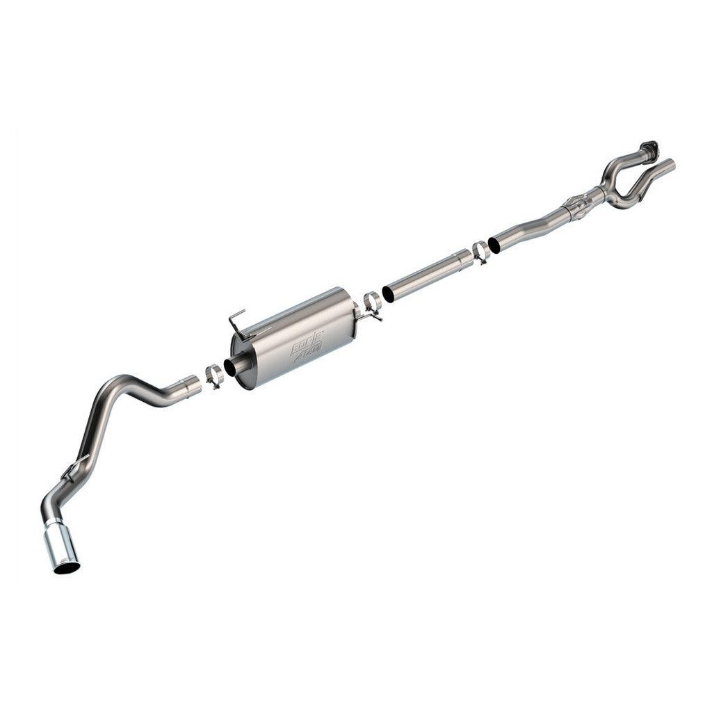 BORLA 141017 Вихлопна система Cat-Back 2.75", ATAK (наконечники 5", світлий хром) для FORD F-250 / F-350 6.2L 2017–2021 Photo-0