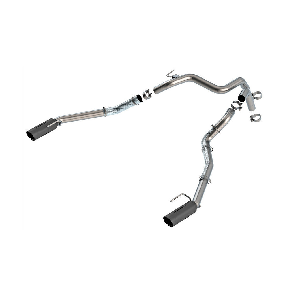 BORLA 60743BRCB Комплект кінцевих труб (чорні наконечники 4") для FORD Ranger Raptor 2024- Photo-0