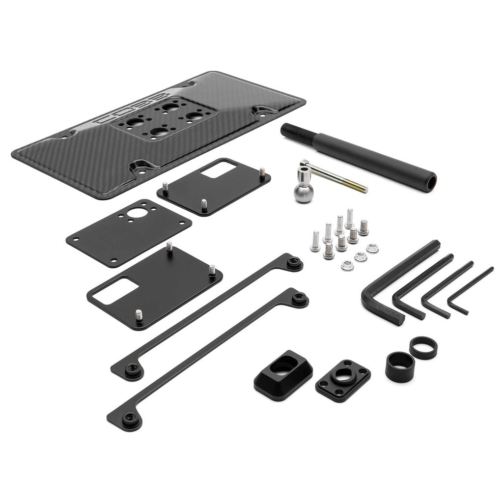 COBB 861630 Кріплення для переміщення номерного знака REDLINE (карбон) для SUBARU WRX / WRX STI 2008-2014 Photo-0