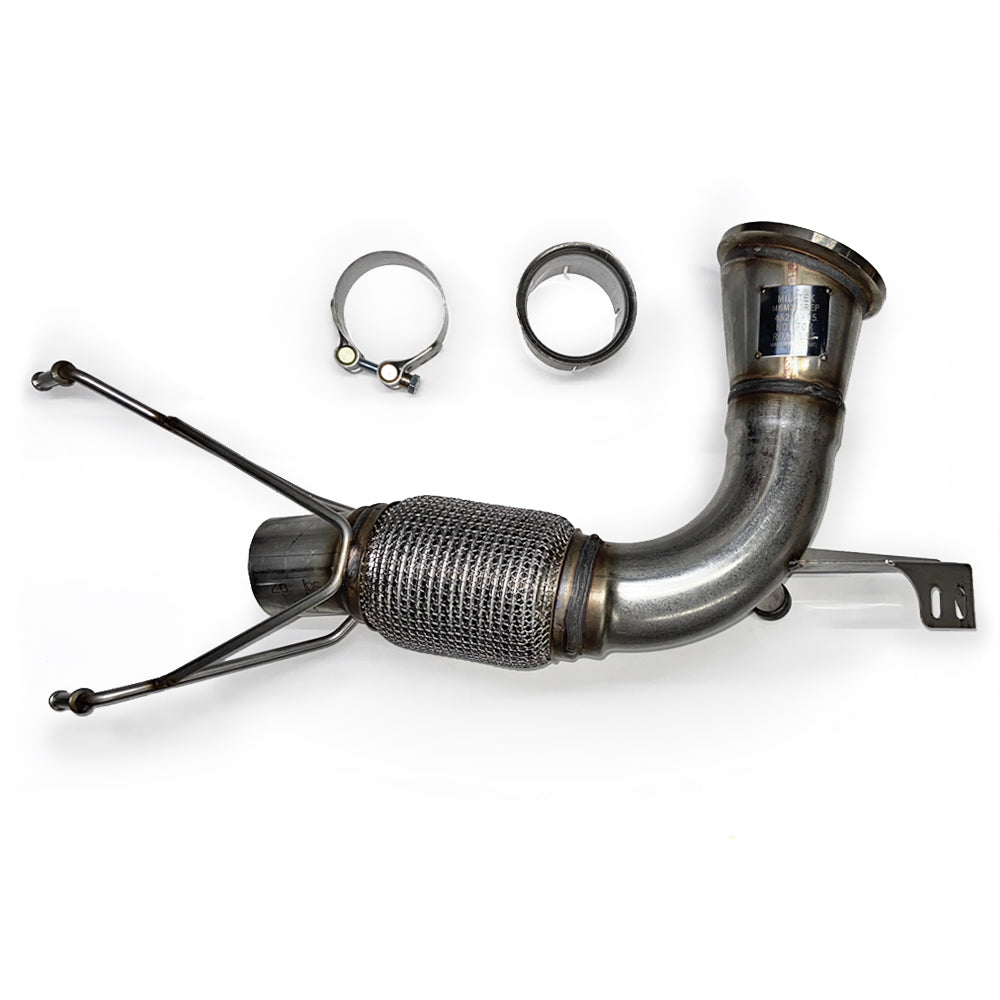 MILLTEK SSXM428 Даунпайп 2.75 дюйма для MINI F56 Cooper S та JCW (для стандартної задньої частини) Photo-1