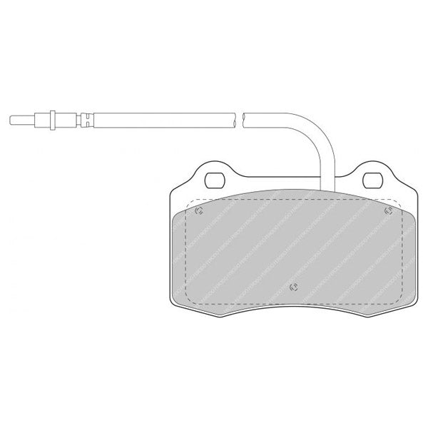 FERODO FDS1379 Передні гальмівні колодки DS Performance для DODGE Viper SRT-10 Photo-0