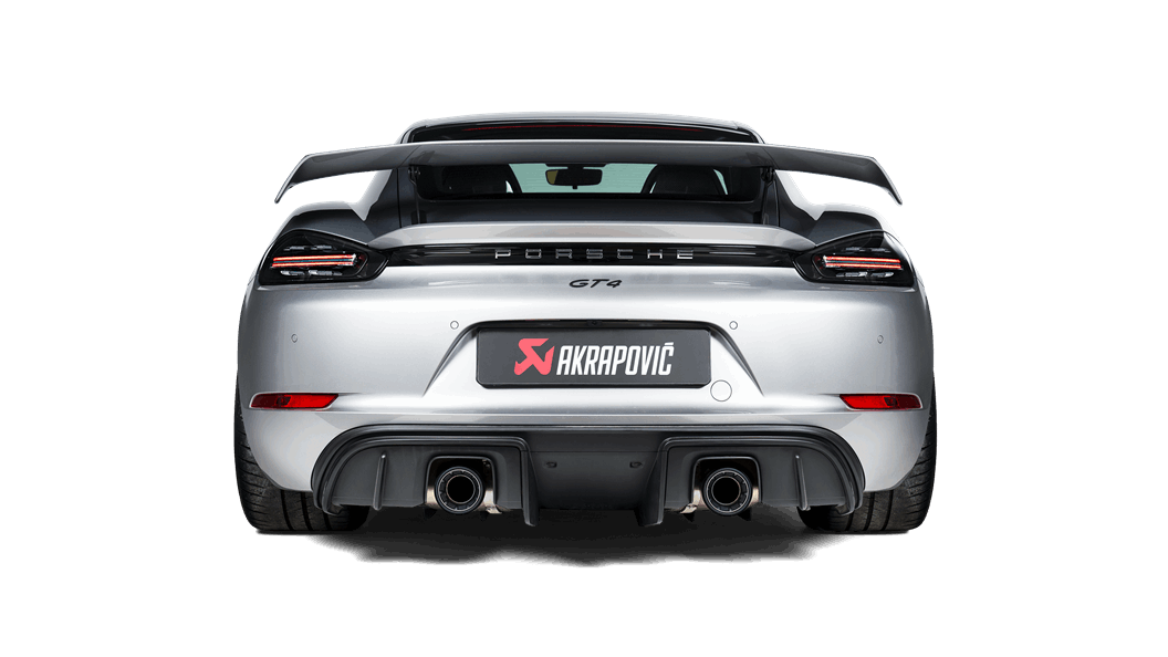 AKRAPOVIC TP-T/S/28 Комплект насадок вихлопної труби (титан) для PORSCHE 718 Cayman GTS 4.0 / Boxster GTS 4.0 2020-2024 Photo-2