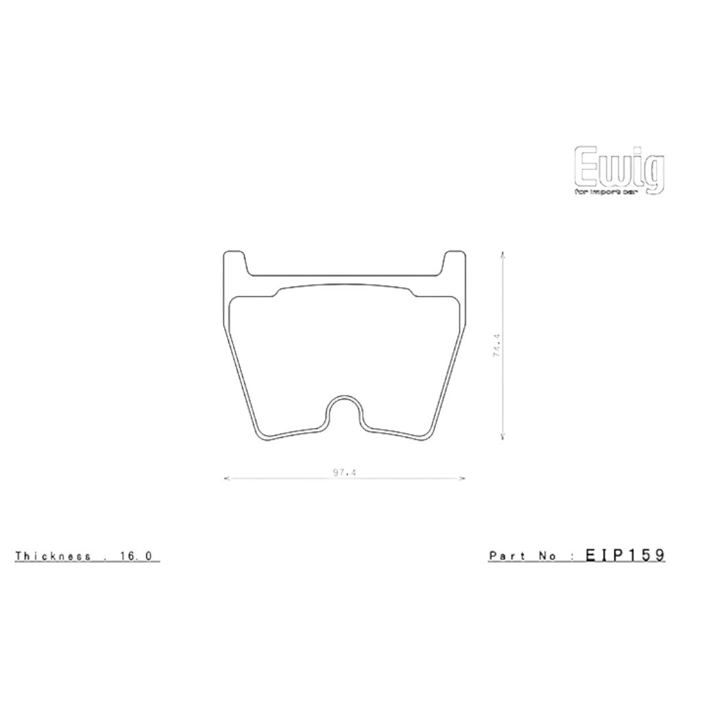 ENDLESS EIP159MX87 Передні гальмівні колодки для AUDI RS3 / RS4 / RS5 / RS6 / R8 / TTRS Photo-1