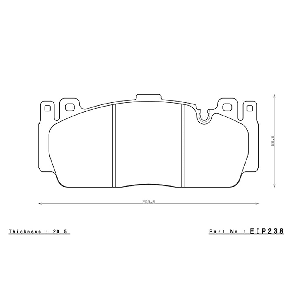 ENDLESS EIP238MA45B Передні гальмівні колодки MA45B для BMW M5 (F10) / M6 (F12 / F13) / M2 (F87) Competition Photo-1