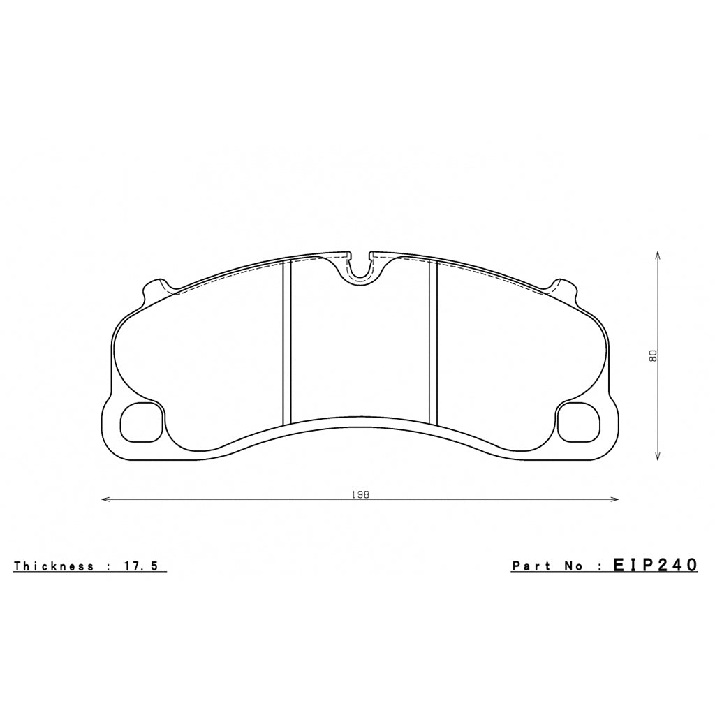 ENDLESS EIP240MA45B Передні гальмівні колодки для PORSCHE 911 GT3 / GT3RS (992) Сталеві диски Photo-1