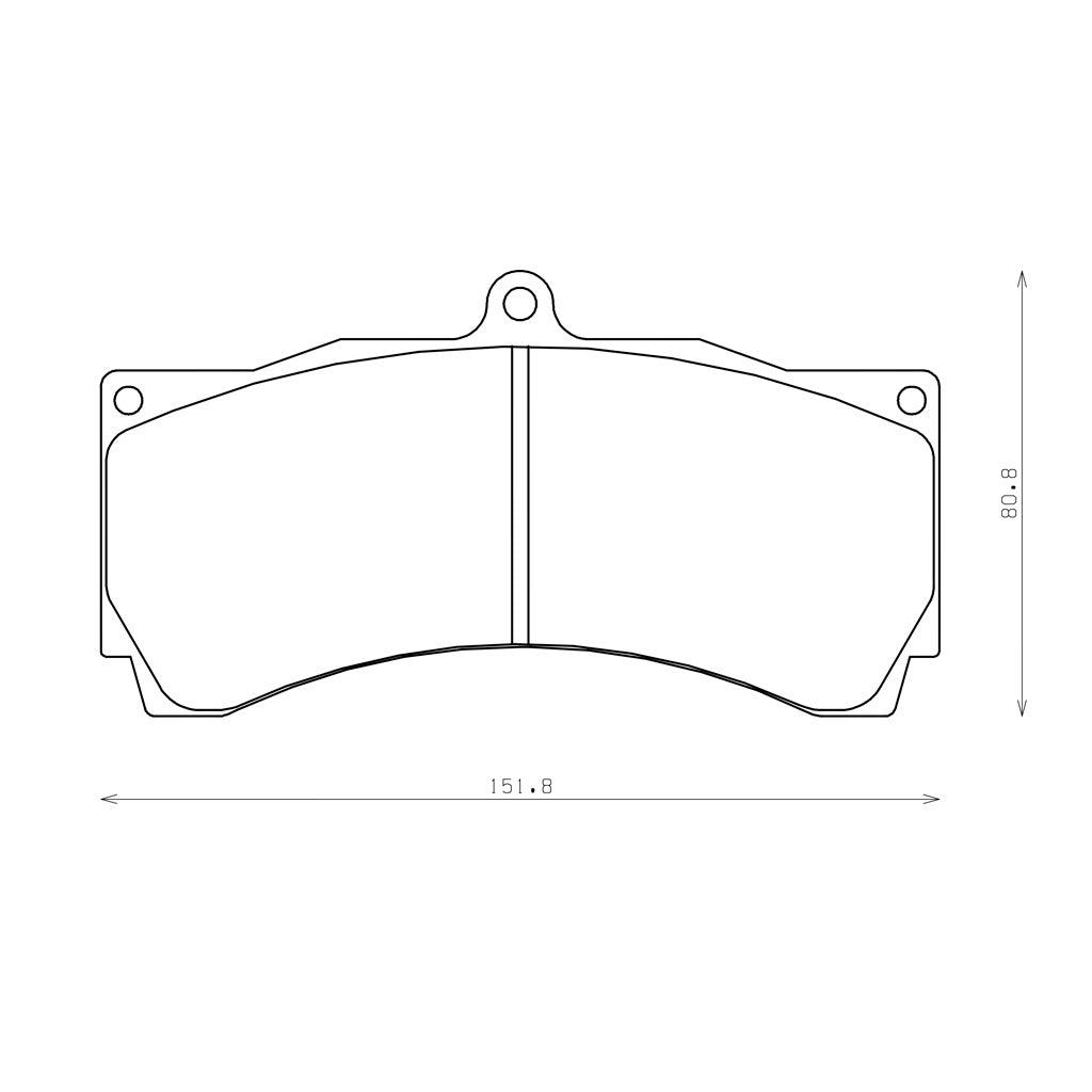 ENDLESS RCP050ME22-18 Гальмівні колодки 18 мм для супорта AP Racing CP9668 / CP6560 / CP6562 / CP6568 Photo-1