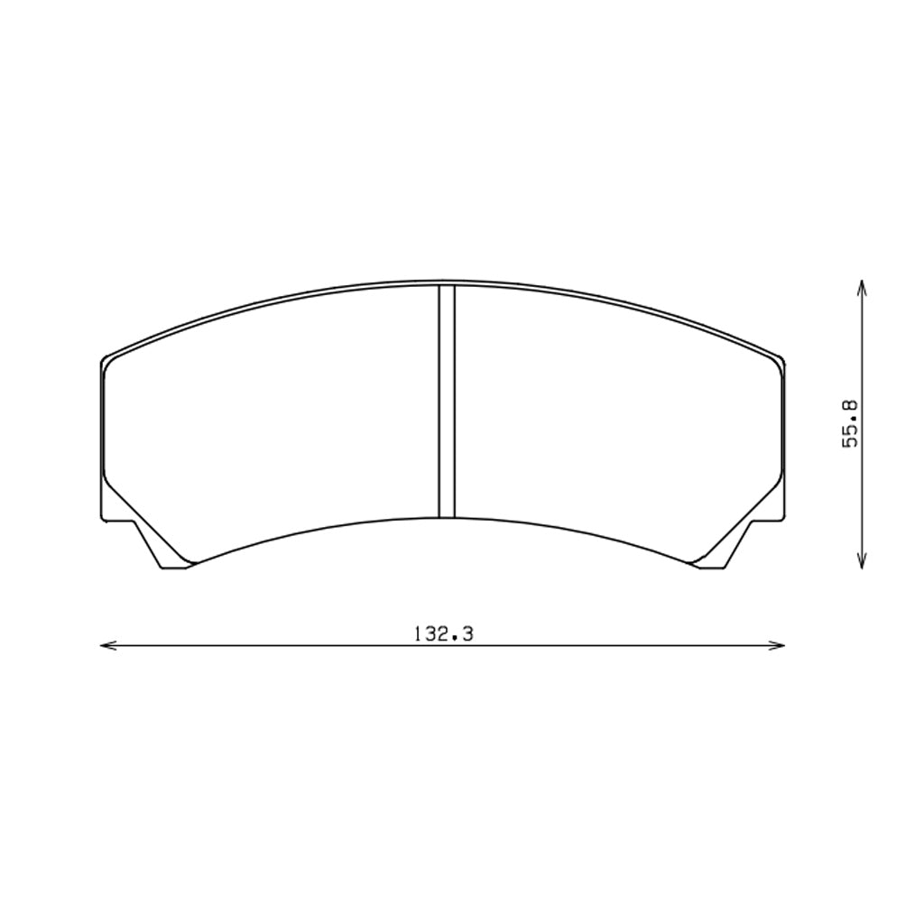 ENDLESS RCP078MA45B Гальмівні колодки 16.8 мм для 4-поршневого супорта AP Racing CP9449 / CP6560 / CP6562 / CP6570 Photo-1