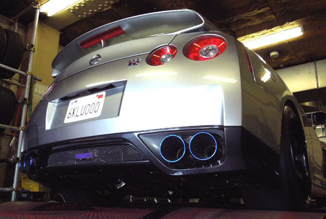 HKS 31008-KN001 Вихлопна система RACING MUFFLER для NISSAN GT-R R35 (101mm into 2 * 85mm) Photo-2