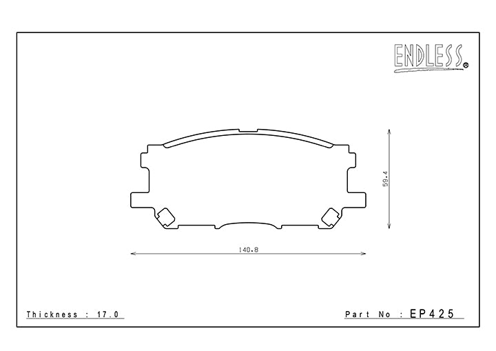 ENDLESS EP425MA45B Гальмівні колодки Photo-0