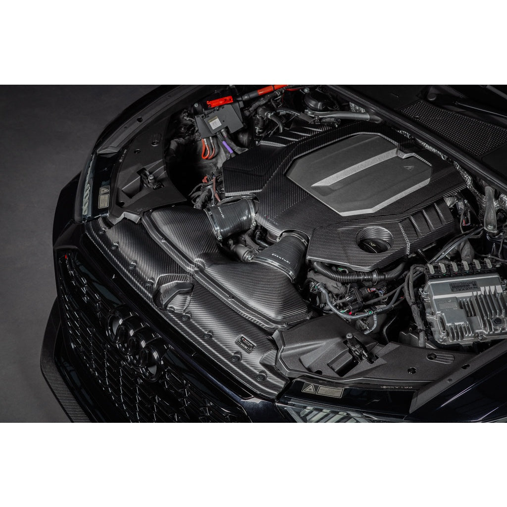 EVENTURI EVE-C8RS6-CF-ENG Кришка двигуна (карбон / глянцеве покриття) для AUDI RS6 / RS7 (C8) Photo-3