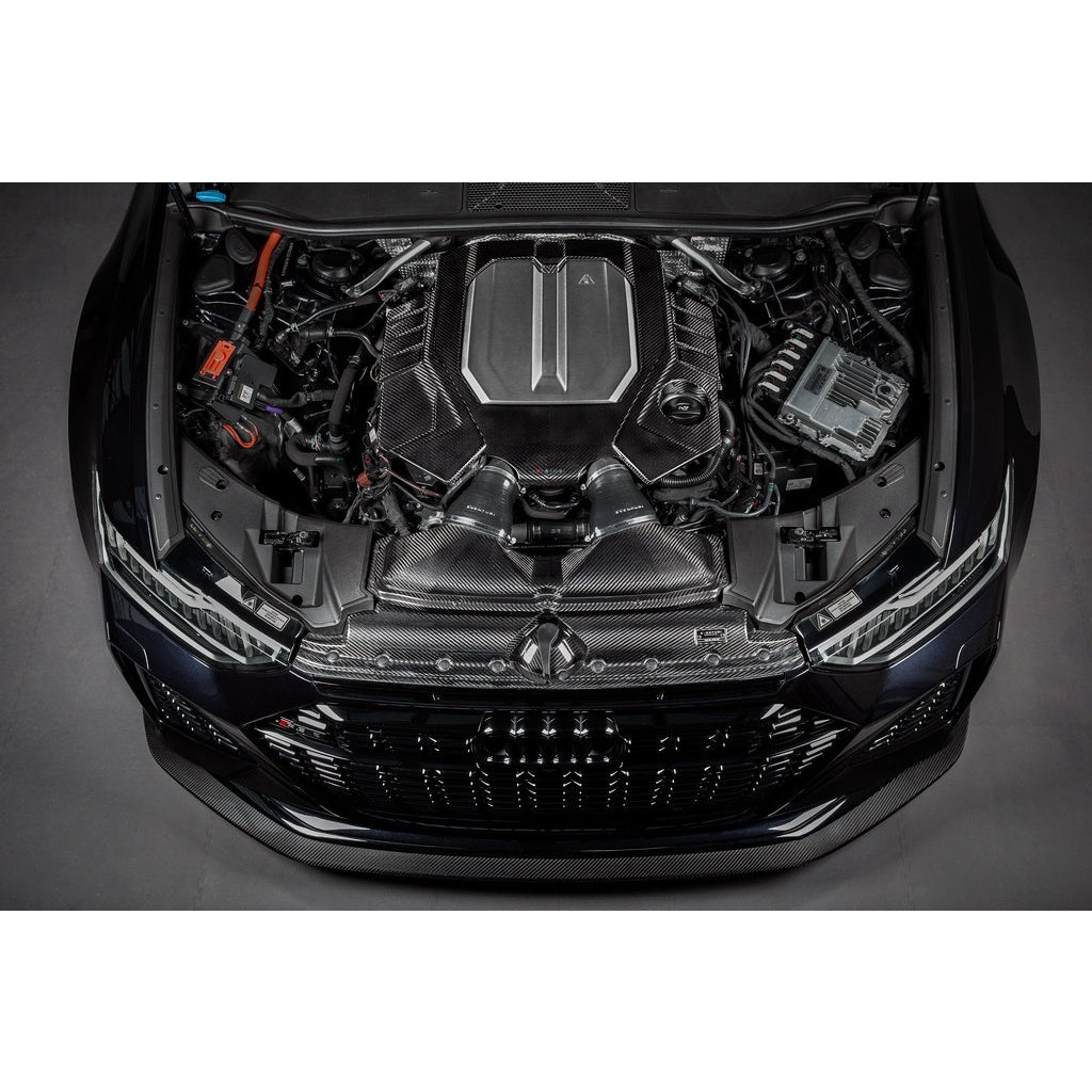 EVENTURI EVE-C8RS6-CF-ENG Кришка двигуна (карбон / глянцеве покриття) для AUDI RS6 / RS7 (C8) Photo-1