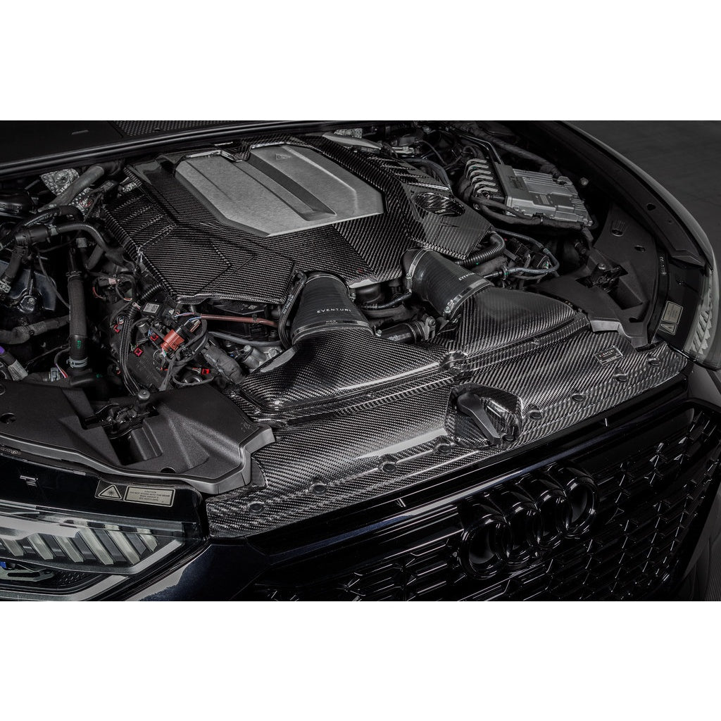 EVENTURI EVE-C8RS6-CF-ENG Кришка двигуна (карбон / глянцеве покриття) для AUDI RS6 / RS7 (C8) Photo-2