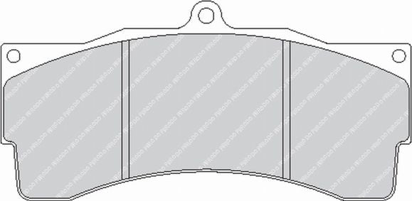 FERODO FRP3055W Гальмівні колодки DS1.11 для супорта AP Racing CP6060 / CP6065 / CP6086 Photo-0
