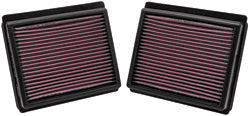 K&N 33-2440 фільтр повітряний в штатне місце для INFINITI M35 3.5 L V6; 09-10(2 per BOX) Photo-0