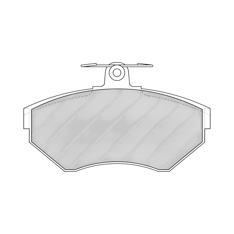 FERODO FCP1312H Передні гальмівні колодки DS2500 для VW Golf (Mk3) / SEAT Ibiza (Mk3) Photo-1