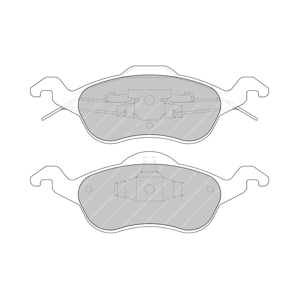 FERODO FCP1318H Передні гальмівні колодки DS2500 для FORD Focus 1998-2004 Photo-0